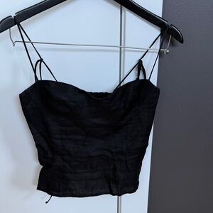 Reformation Black Camisole Top